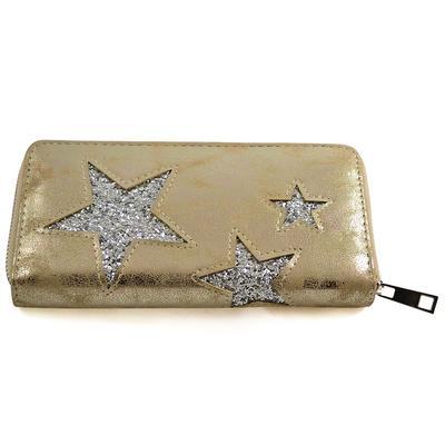Peňaženka pen03-13.71 - zlatá s hviezdičkami
