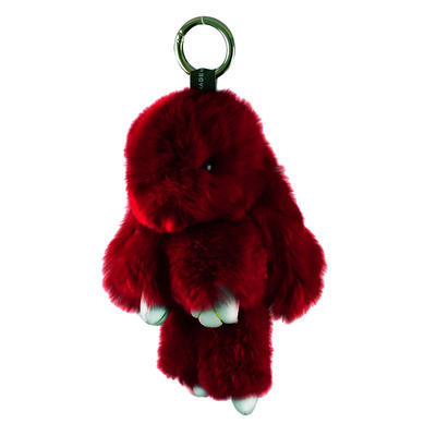 Kľúčenka - prívesok na kabelku kr495-22 - červený králik