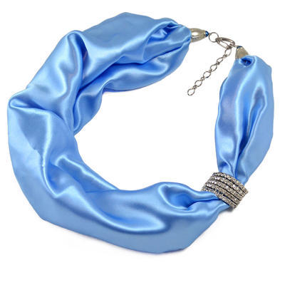 Šatka-náhrdelník - modrá