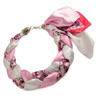 Šatka-náhrdelník Florina 299flo009-23.01a - ružový - 1